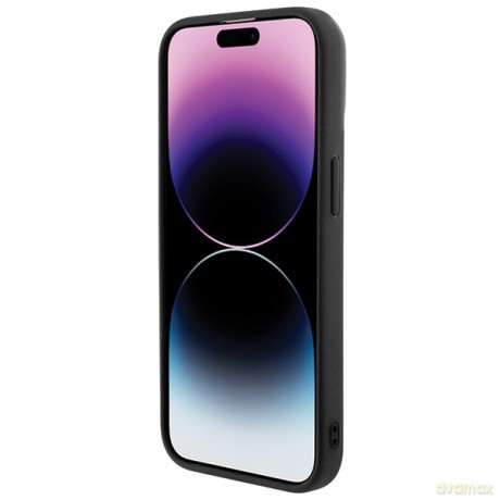 Guess nakładka do iPhone 15 Pro 6,1" GUHCP15LPMSDGSK czarna HC PU Disco Script Metal