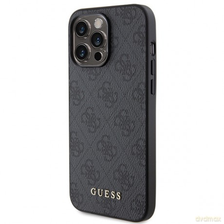 Guess nakładka do iPhone 15 Pro Max 6,7" GUHCP15XG4GFGR szara HC PU 4G Metal Logo