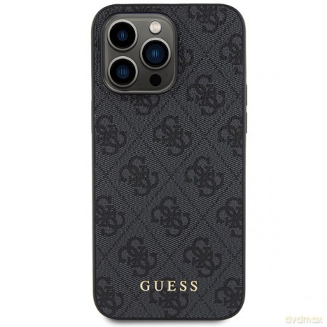 Guess nakładka do iPhone 15 Pro Max 6,7" GUHCP15XG4GFGR szara HC PU 4G Metal Logo