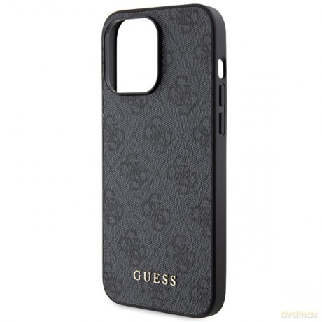Guess nakładka do iPhone 15 Pro Max 6,7" GUHCP15XG4GFGR szara HC PU 4G Metal Logo
