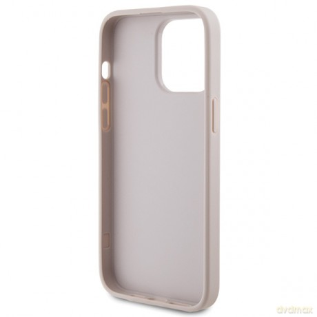 Guess nakładka do iPhone 15 Pro Max 6,7" GUHCP15XG4GFPI różowe HC PU 4G Metal Logo