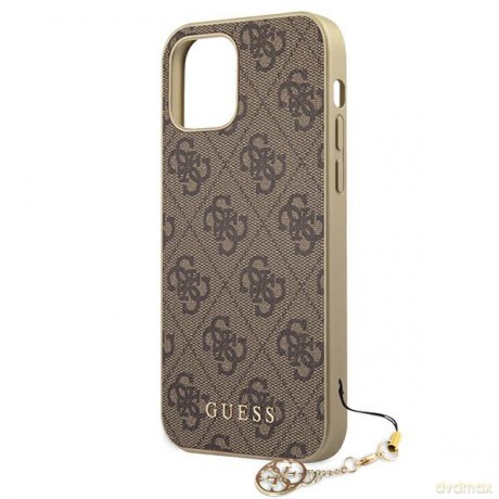 Guess nakładka do iPhone XR GUHCI61GF4GBR brązowy hard case 4G Charms Collection