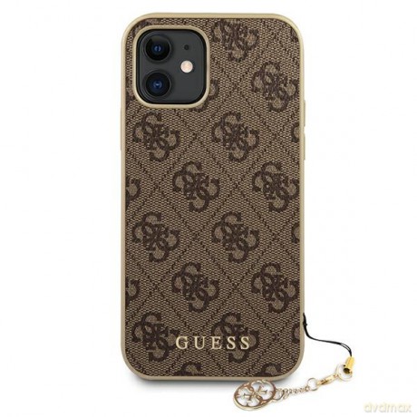 Guess nakładka do iPhone XR GUHCI61GF4GBR brązowy hard case 4G Charms Collection