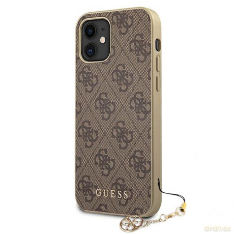 Guess nakładka do iPhone XR GUHCI61GF4GBR brązowy hard case 4G Charms Collection