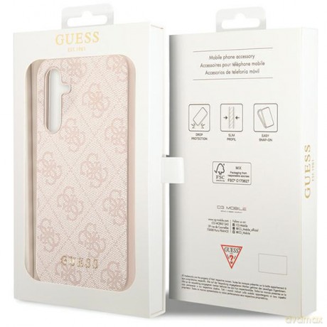 Guess nakładka do Samsung Galaxy A54 GUHCSA54G4GFPI różowa HC PU 4G Metal Logo
