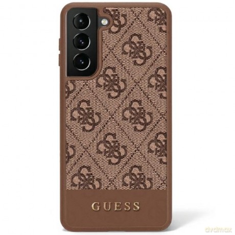 Guess nakładka do Samsung Galaxy S23 Plus GUHCS23MG4GLBR brązowa hardcase 4G Stripe Collection