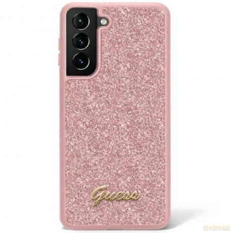 Guess nakładka do Samsung Galaxy S23 Plus GUHCS23MHGGSHP różowa hardcase Glitter Script