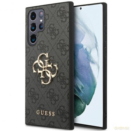Guess nakładka do Samsung Galaxy S23 Ultra GUHCS23L4GMGGR szara hardcase 4G Big Metal Logo