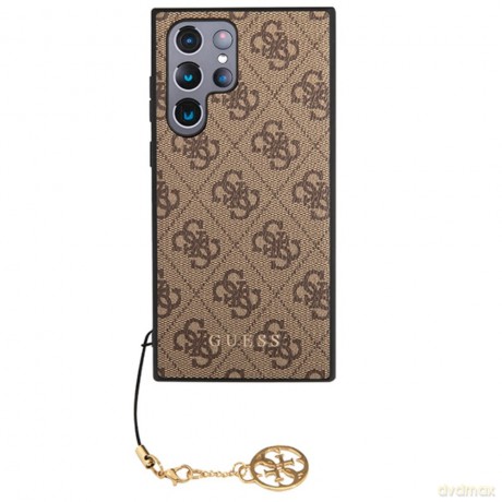 Guess nakładka do Samsung Galaxy S23 Ultra GUHCS23LGF4GBR brązowa hardcase 4G Charms Collection