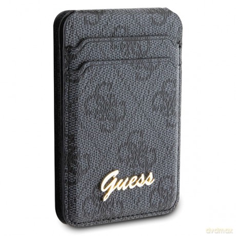 Guess portfel GUWMSHG4SHK czarne Cardslot Magsafe Stand 4G Classic