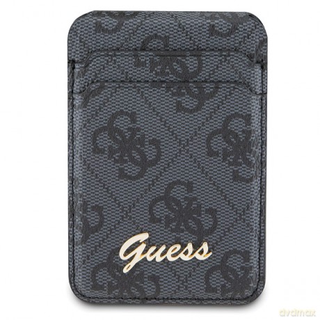 Guess portfel GUWMSHG4SHK czarne Cardslot Magsafe Stand 4G Classic