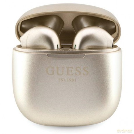 Guess słuchawki bluetooth TWS + stacja dokująca GUTWST26PSD złote Classic EST Logo