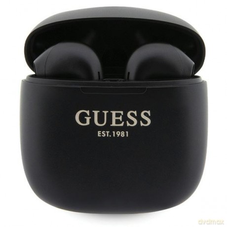 Guess słuchawki bluetooth TWS + stacja dokująca GUTWST26PSK czarne Classic EST Logo