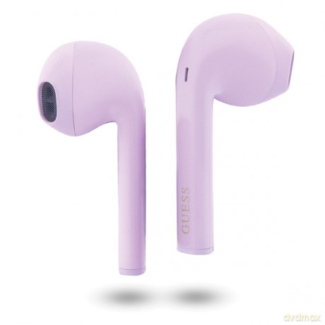 Guess słuchawki bluetooth TWS + stacja dokująca GUTWST26PSU fioletowe Classic EST Logo
