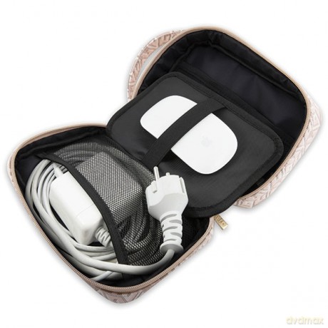 Guess torba organizer GUHBHGCFSEP różowa Gcube Stripe