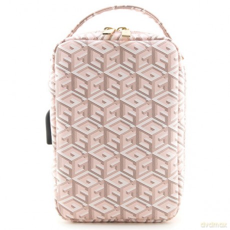 Guess torba organizer GUHBHGCFSEP różowa Gcube Stripe