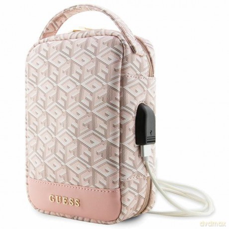 Guess torba organizer GUHBHGCFSEP różowa Gcube Stripe
