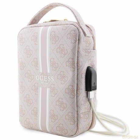 Guess torba organizer GUHBP4RPSP różowa 4G Printed Stripes