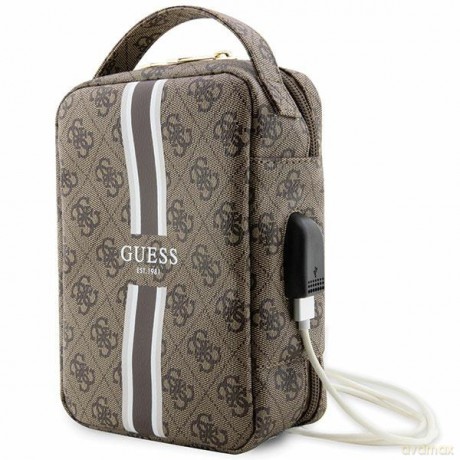 Guess torba organizer GUHBP4RPSW brązowa 4G Printed Stripes