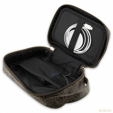 Guess torba organizer GUHBP4RPSW brązowa 4G Printed Stripes