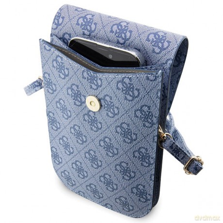 Guess torebka GUWBP4RPSW niebieska Wallet 4G Stripes
