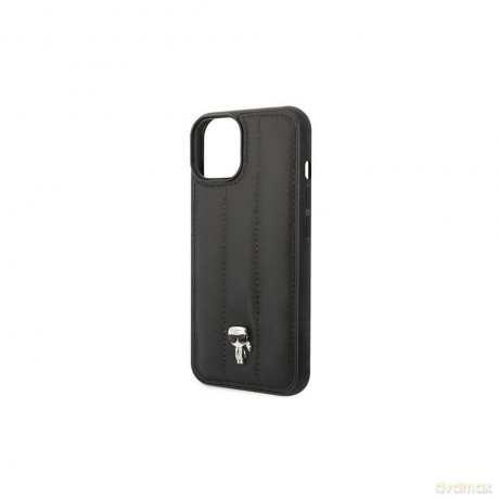 Karl Lagefeld nakładka do iPhone 14 6,1" KLHCP14SPSQPK czarna hardcase Puffy Ikonik Pin
