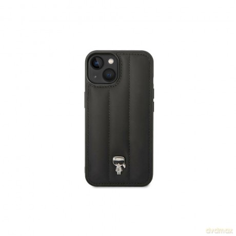 Karl Lagefeld nakładka do iPhone 14 6,1" KLHCP14SPSQPK czarna hardcase Puffy Ikonik Pin