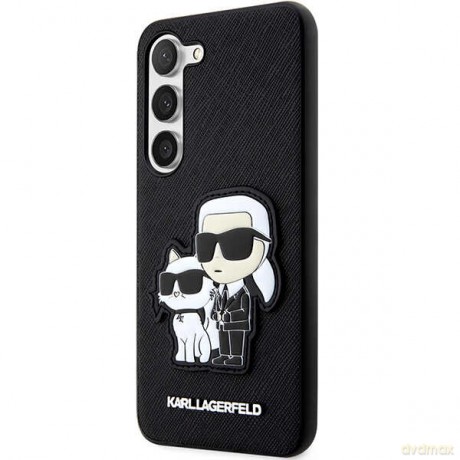 Karl Lagefeld nakładka do Samsung Galaxy S23 KLHCS23SSANKCPK czarna HC Saffiano Karl&Choupette NFT
