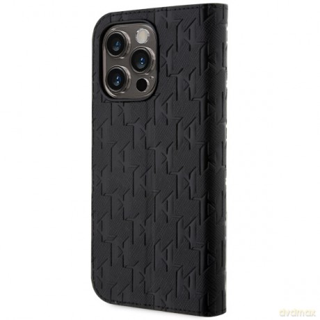Karl Lagerfeld etui do iPhone 14 Pro Max 6,7" KLBKP14XSAKLHPK czarne Saffiano Monogram