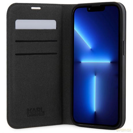 Karl Lagerfeld etui do iPhone 14 Pro Max 6,7" KLBKP14XSAKLHPK czarne Saffiano Monogram