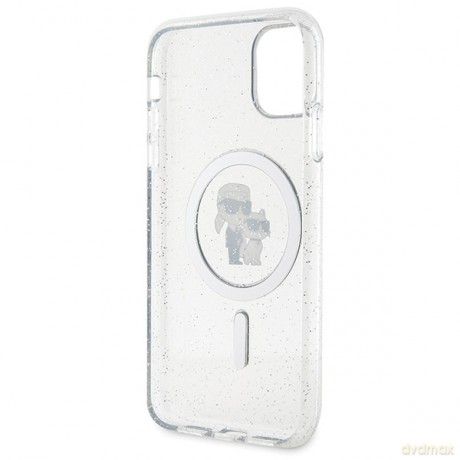 Karl Lagerfeld nakładka do iPhone 11 KLHMN61HGKCNOT przeźroczysta HC Magsafe IML KC Glitter