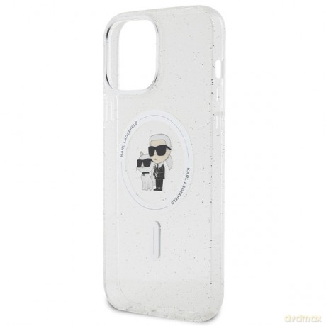 Karl Lagerfeld nakładka do iPhone 13 Pro Max 6,7" KLHMP13XHGKCNOT przeźroczysta HC Magsafe IML KC Glitter