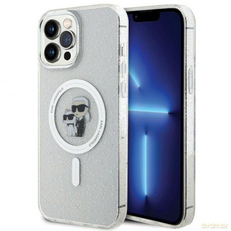 Karl Lagerfeld nakładka do iPhone 13 Pro Max 6,7" KLHMP13XHGKCNOT przeźroczysta HC Magsafe IML KC Glitter