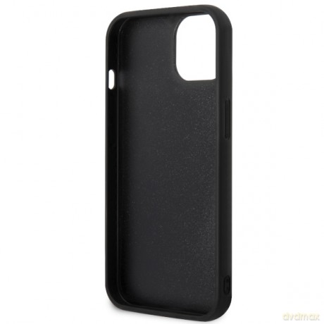 Karl Lagerfeld nakładka do iPhone 14 Plus 6,7" KLHCP14M3DRKINK czarna harcase Saffiano Mono Patch Ikonik NFT