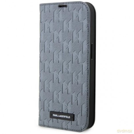 Karl Lagerfeld nakładka do iPhone 14 Pro 6,1" KLBKP14LSAKLHPG srebrna BT Saffiano Mono