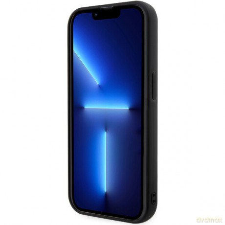Karl Lagerfeld nakładka do iPhone 14 Pro 6,1" KLHCP14L3DRKHNK czarne hardcase Rubber Choupette 3D