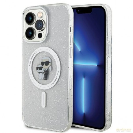 Karl Lagerfeld nakładka do iPhone 14 Pro Max 6,7" KLHMP14XHGKCNOT przeźroczysta HC Magsafe IML KC Glitter