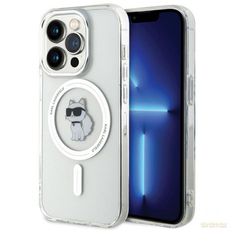 Karl Lagerfeld nakładka do iPhone 15 Pro 6,1" KLHMP15LHFCCNOT transparentna HC Magsafe IML C