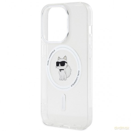 Karl Lagerfeld nakładka do iPhone 15 Pro 6,1" KLHMP15LHFCCNOT transparentna HC Magsafe IML C