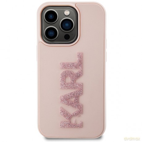Karl Lagerfeld nakładka do iPhone 15 Pro Max 6,7" KLHCP15X3DMBKCP różowe HC 3D Logo Glitter