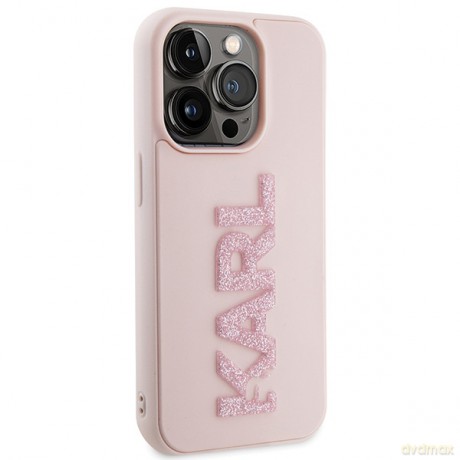 Karl Lagerfeld nakładka do iPhone 15 Pro Max 6,7" KLHCP15X3DMBKCP różowe HC 3D Logo Glitter
