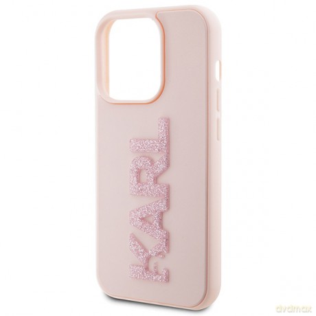 Karl Lagerfeld nakładka do iPhone 15 Pro Max 6,7" KLHCP15X3DMBKCP różowe HC 3D Logo Glitter