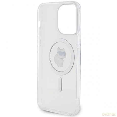 Karl Lagerfeld nakładka do iPhone 15 Pro Max 6,7" KLHMP15XHFCCNOT transparentna HC Magsafe IML C