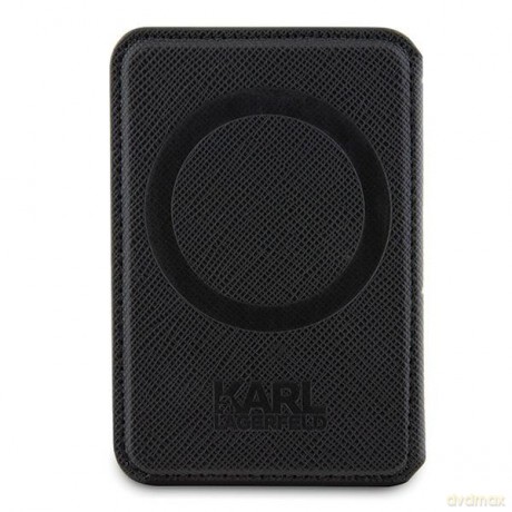 Karl Lagerfeld porfel KLWMSPSAKHCK czarny Magsafe Stand Saffiano Mono Choupette