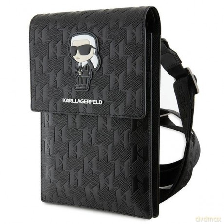 Karl Lagerfeld torba KLWBSAKHPKK czarna Saffiano Mono Ikonik