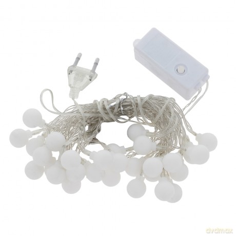 Łańcuch świetlny LED MLECZNE KULKI 5m 30 kulek kolorowy 230V Forever Light
