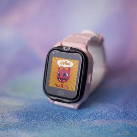 Maxlife smartwatch 4G MXKW-350 różowy GPS WiFi