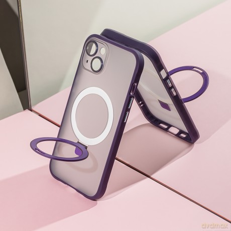 Nakładka Mag Ring do iPhone 12 6,1" fioletowy