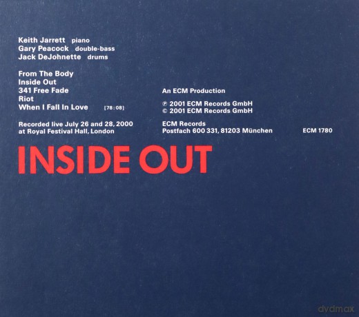 Jarrett,Peacock,Dejohnette: Inside Out [CD]