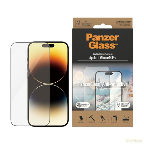 PanzerGlass szkło hartowane Ultra-Wide Fit Anti-Reflective z aplikatorem do iPhone 14 Pro 6,1"